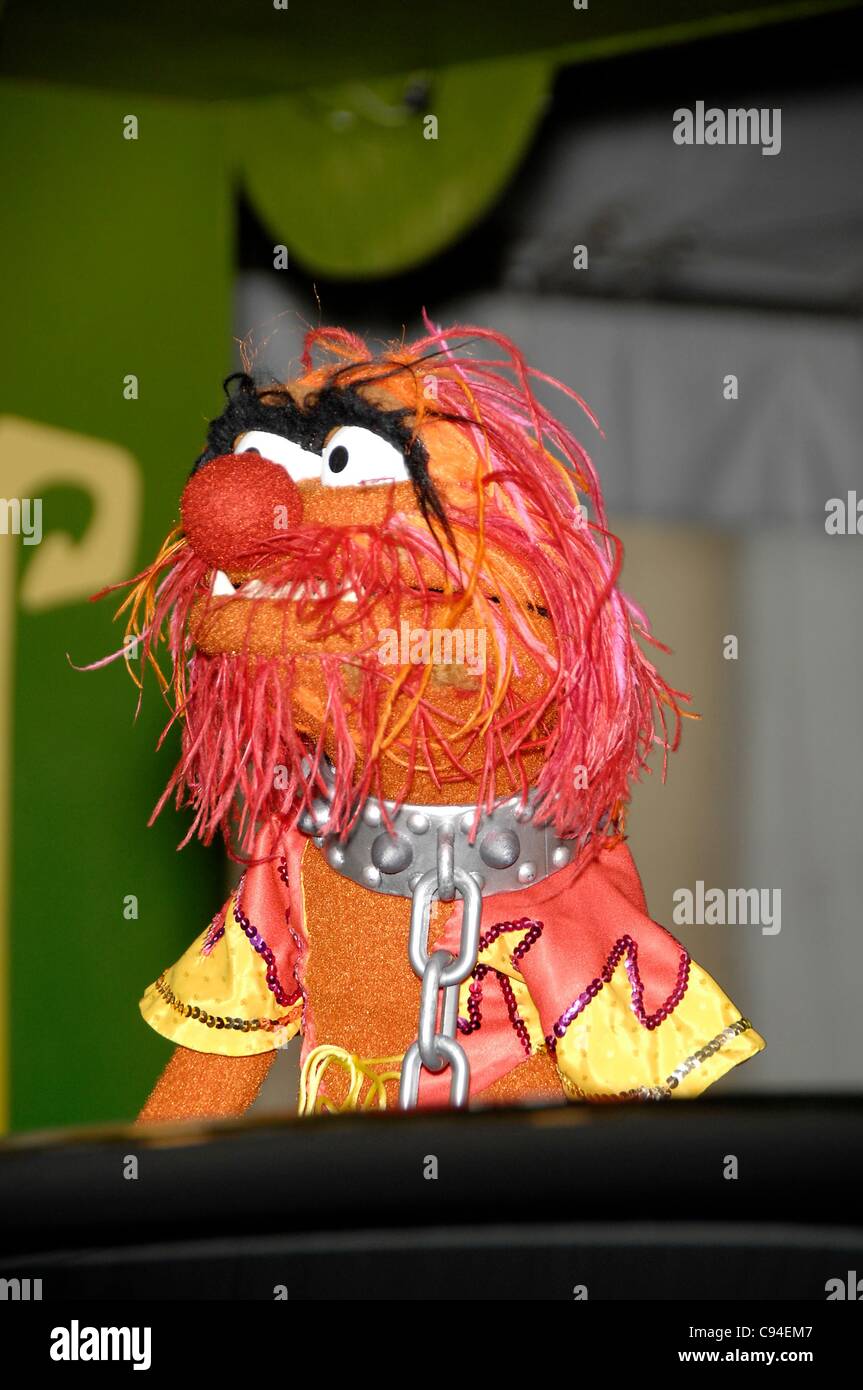 Animal at arrivals for THE MUPPETS Premiere, El Capitan Theatre, Los Angeles, CA November 12, 2011. Photo By: Michael Germana/Everett Collection Stock Photo