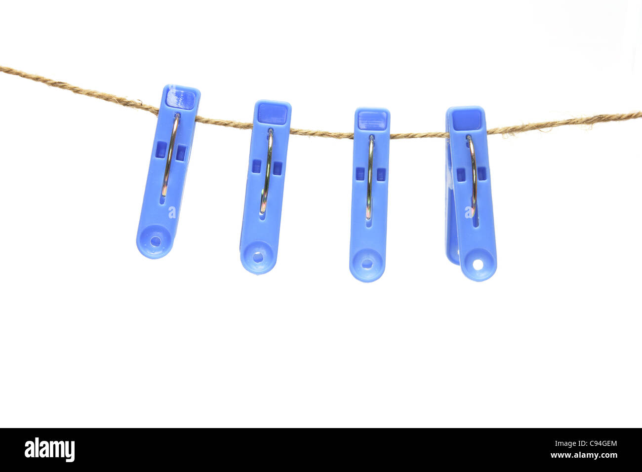 Clothes Pegs Stock Photo