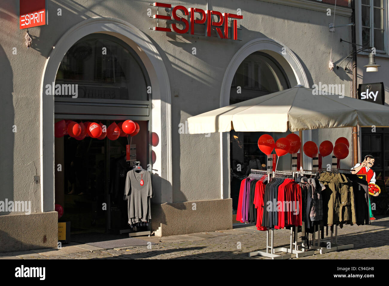 Esprit Shop Front and Entrance, Rosenheim Upper Bavaria Germany Stock