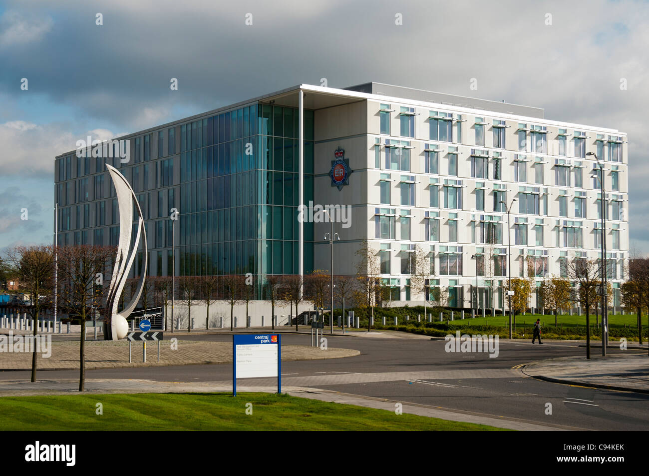 Greater Manchester Police Authority headquarters, Central Park, Newton Heath, Manchester, England, UK. Architects: Aedas, 2011. Stock Photo