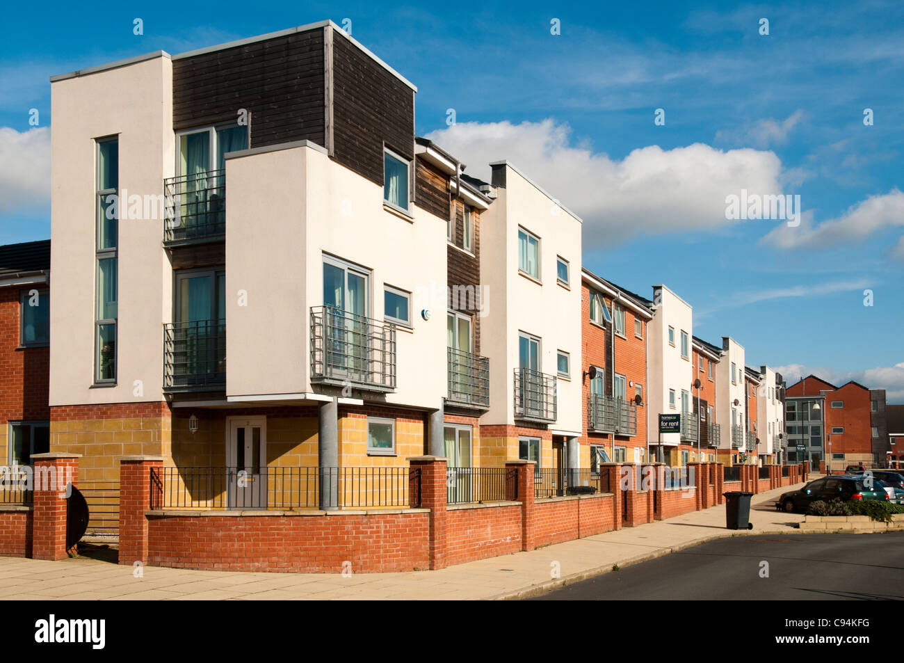 Modern contemporary housing development in Beswick, East Manchester, England, UK Stock Photo