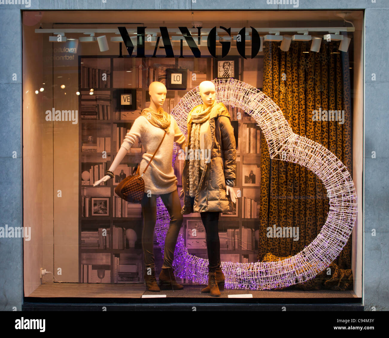 Mango Window Display Stock Photo