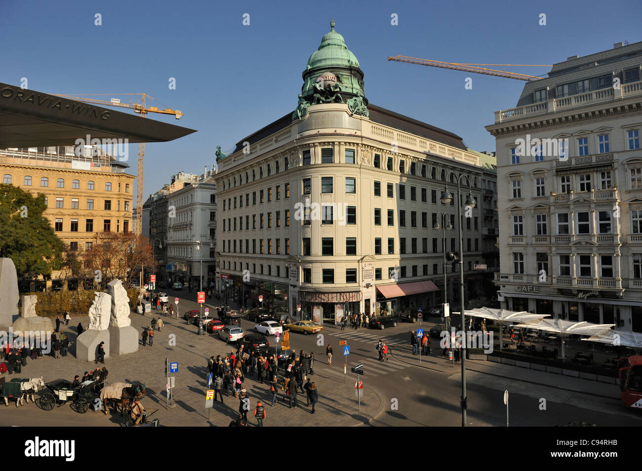 Landmarks of Vienna city center, Wein, Austria Stock Photo