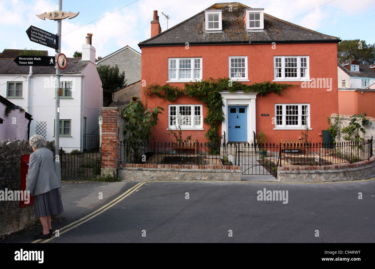 Mill Green in Lyme Regis Stock Photo Alamy