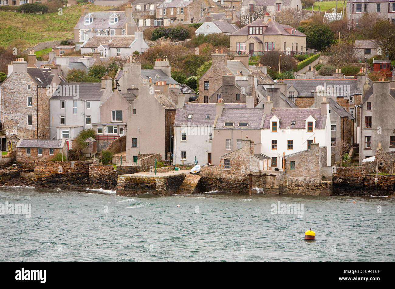 Stromness town and harbour on Orkney mainland, Scotland, UK. Stock Photo
