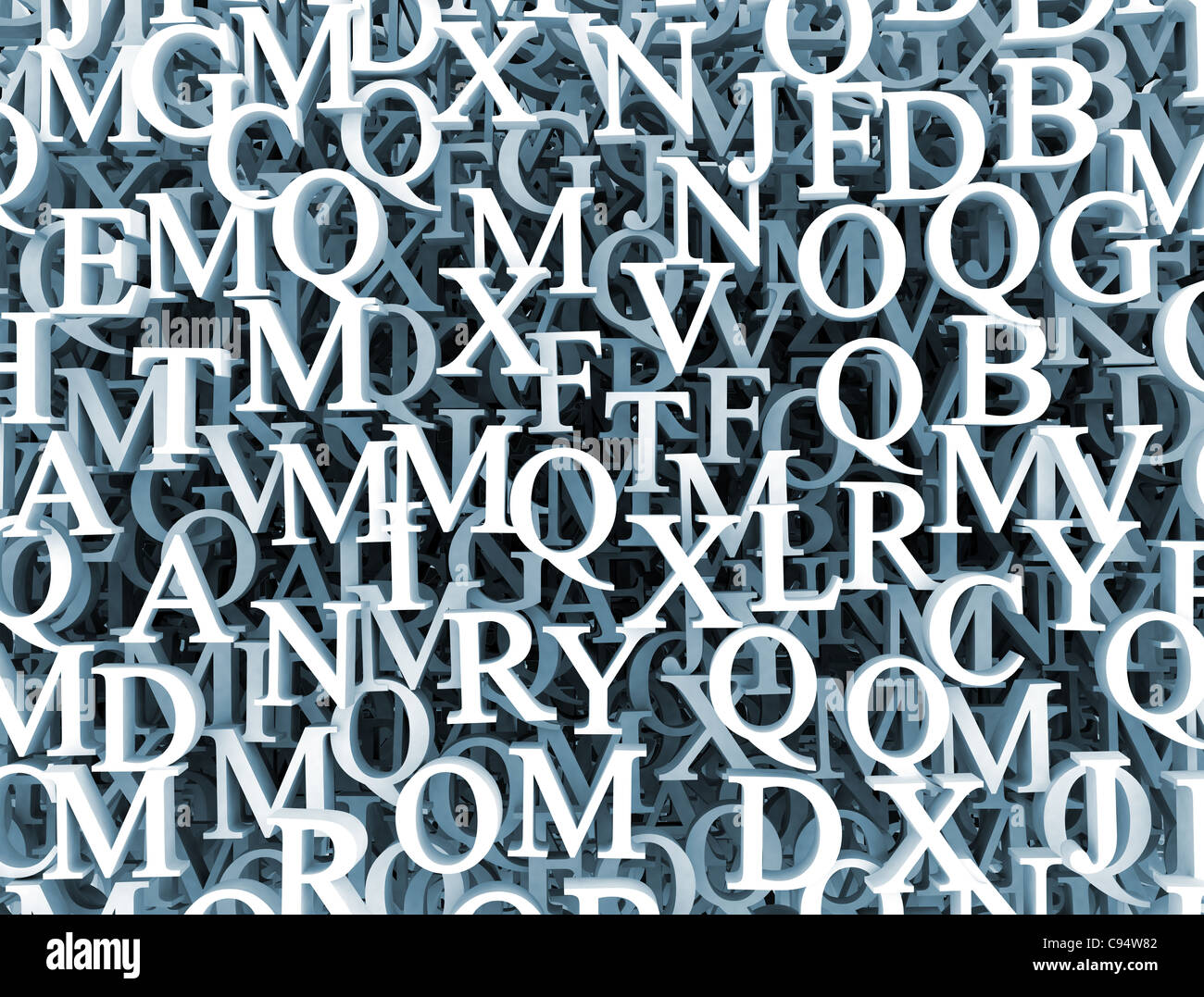 Background made of 3d letters Stock Photo - Alamy