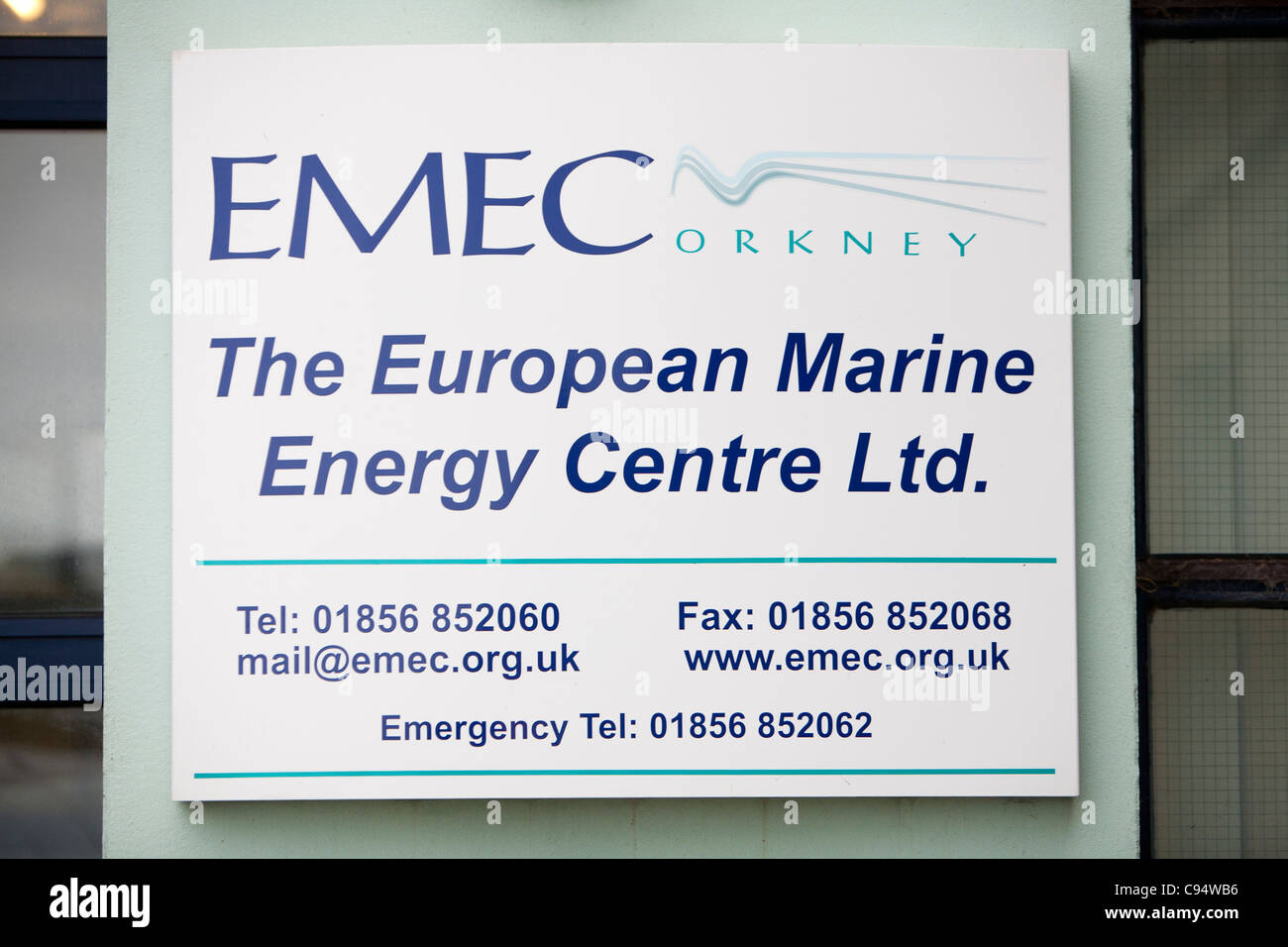 The EMEC centre in Stromness, Orkney, Scotland, UK. Stock Photo