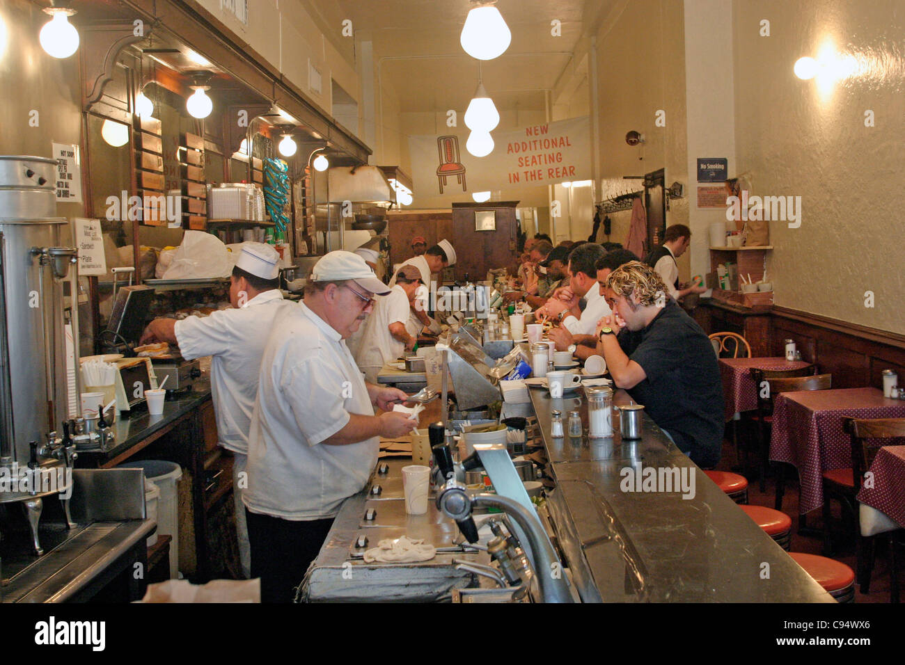 Interior of Eisenberg's sandwich shop in New York City Stock Photo Alamy