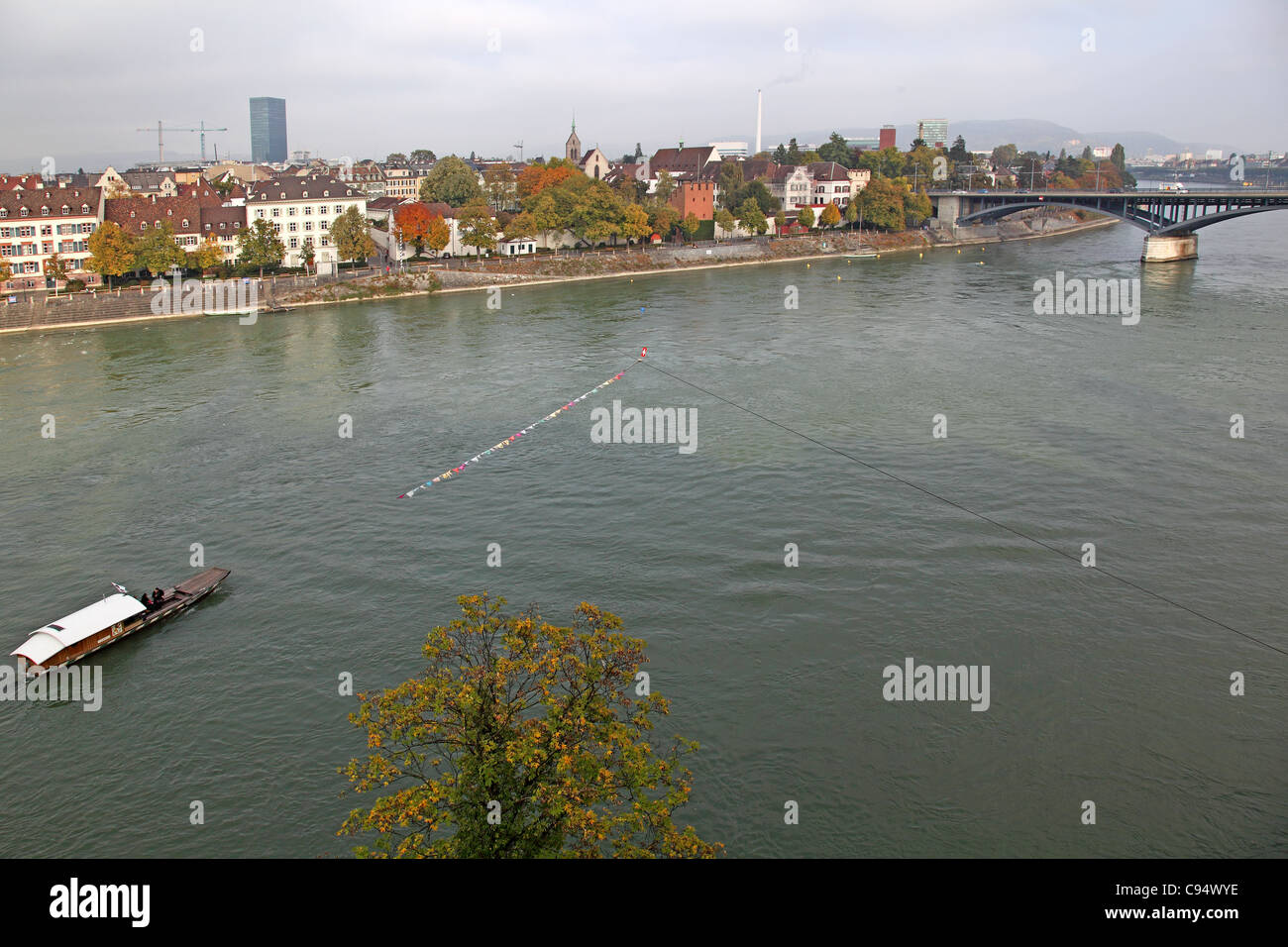 Rhine river Basel Switzerland Stock Photo - Alamy