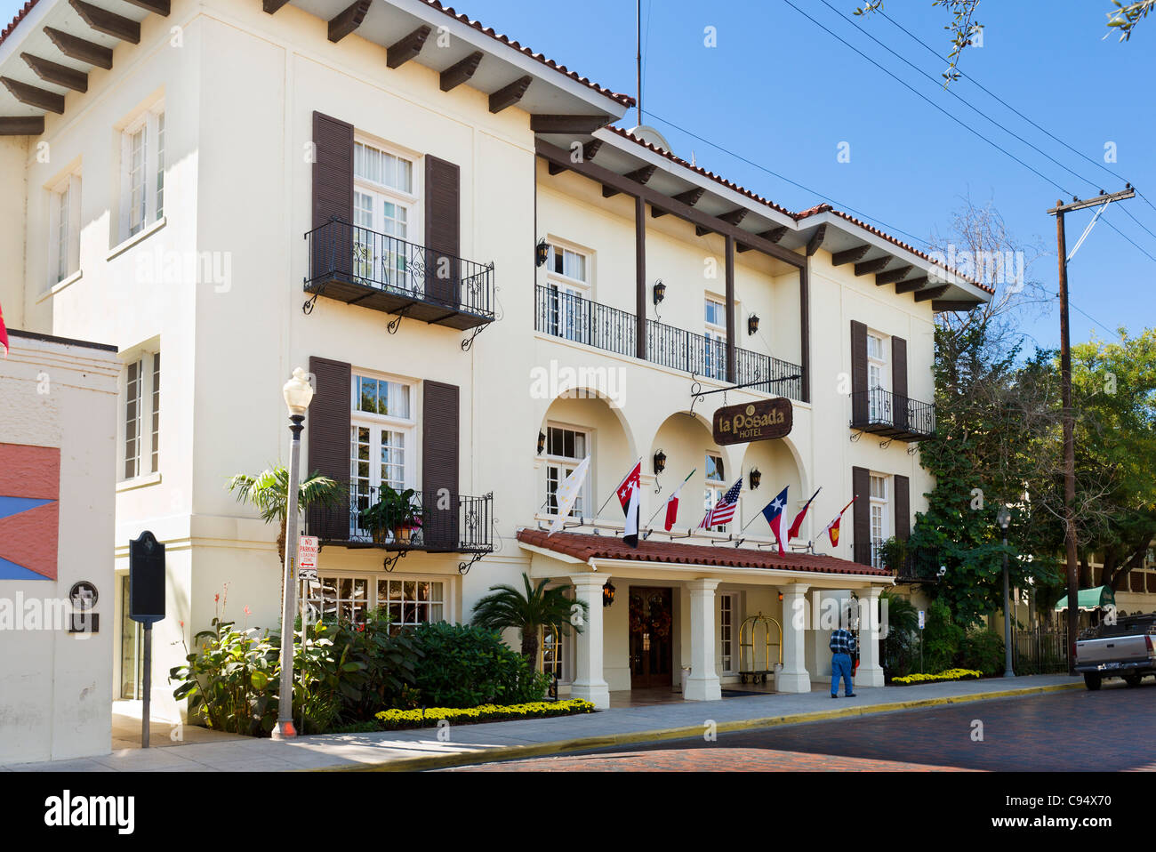 La Posada Hotel in the Main Square, Laredo, Texas, USA Stock Photo Alamy