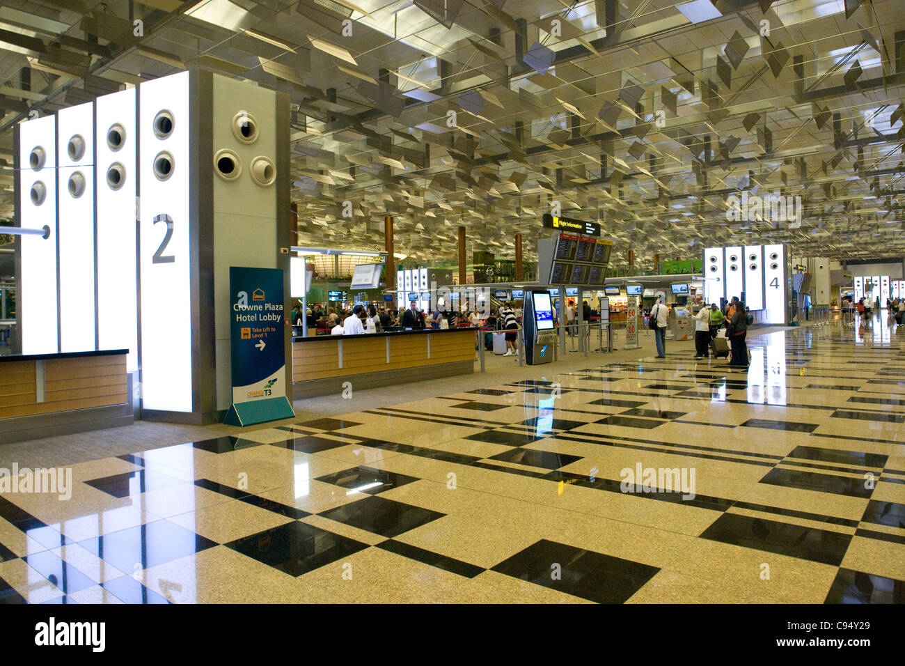 Changi International Airport: departures Stock Photo