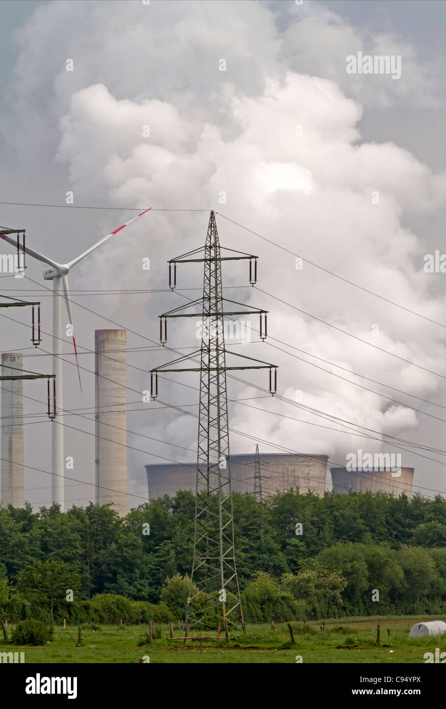 Power plant Weissweiler, Germany Stock Photo