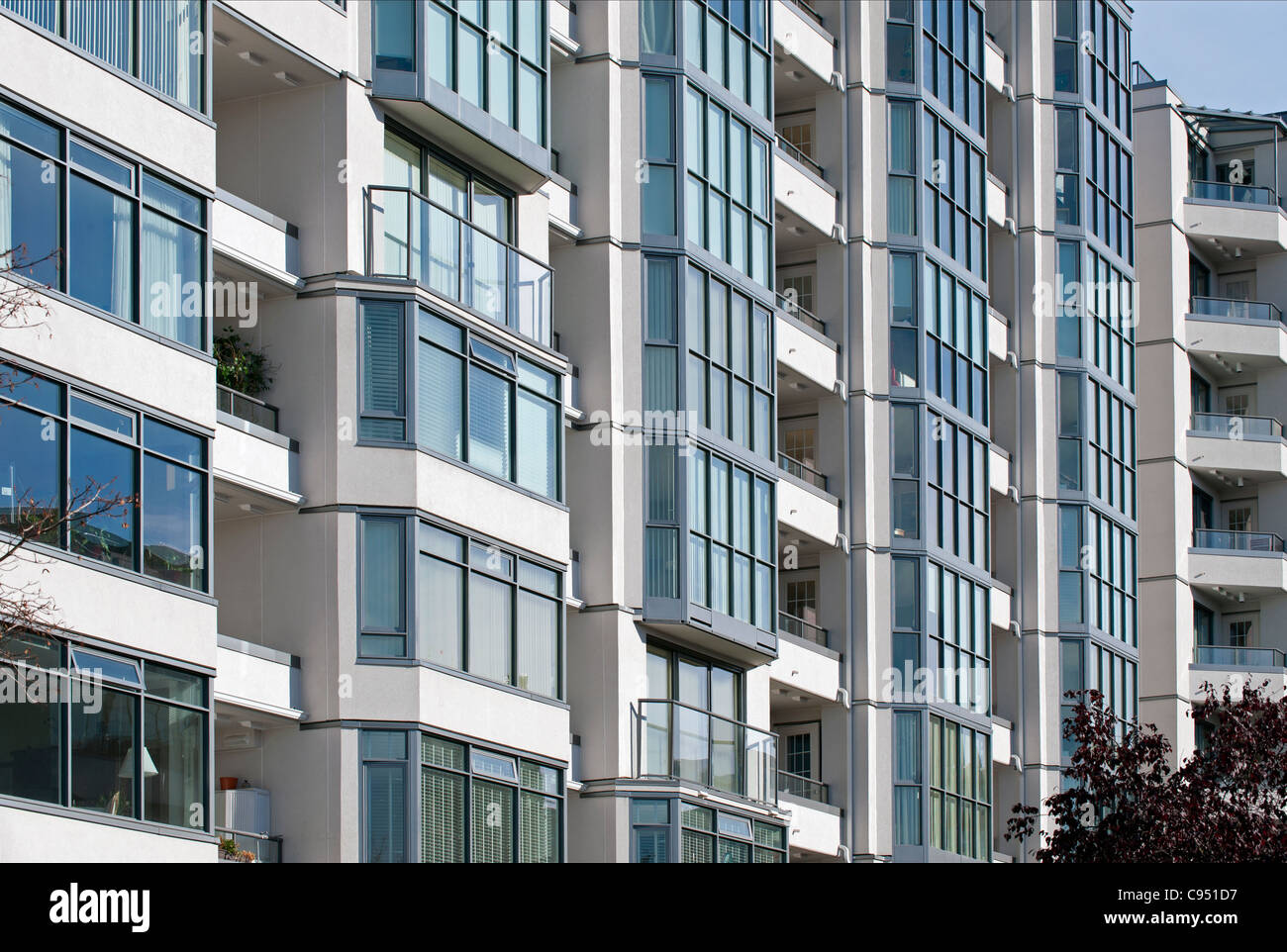 Modern architecture of apartment building Stock Photo