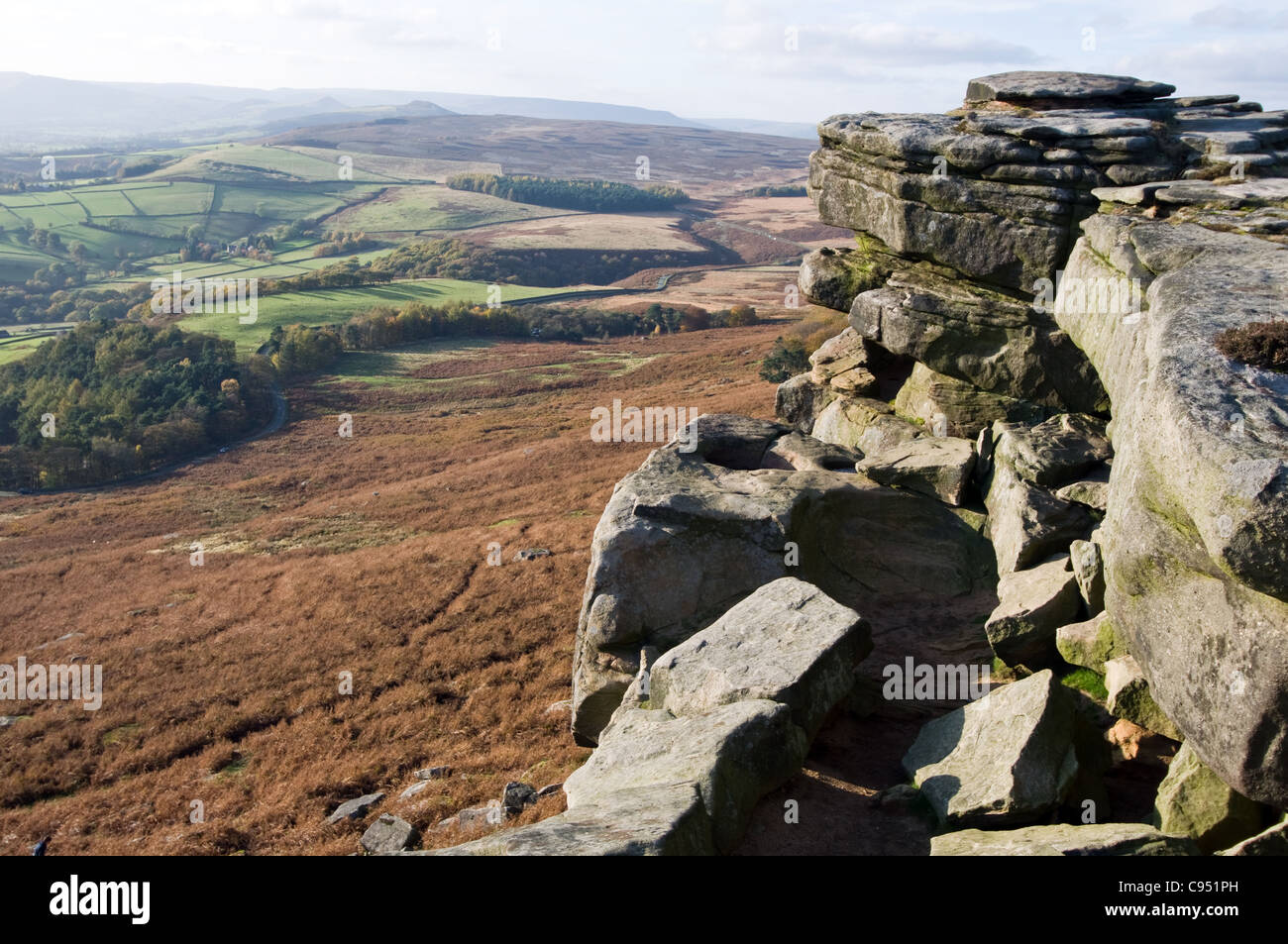 Stanage Edge Rocks Edge of rocks hi-res stock photography and images - Alamy