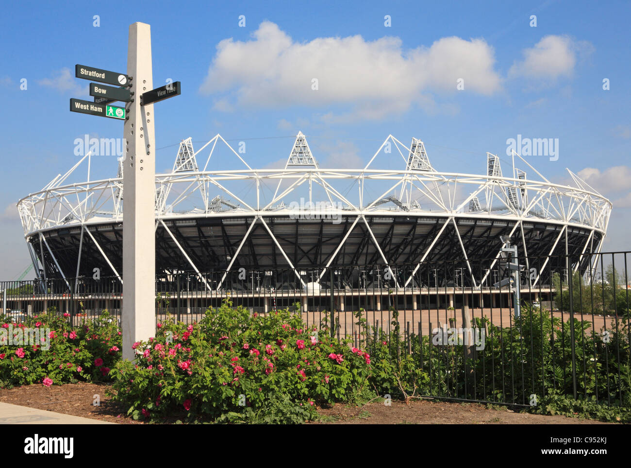 The Olympic stadium for the 2012 Games, in Stratford, taken from the