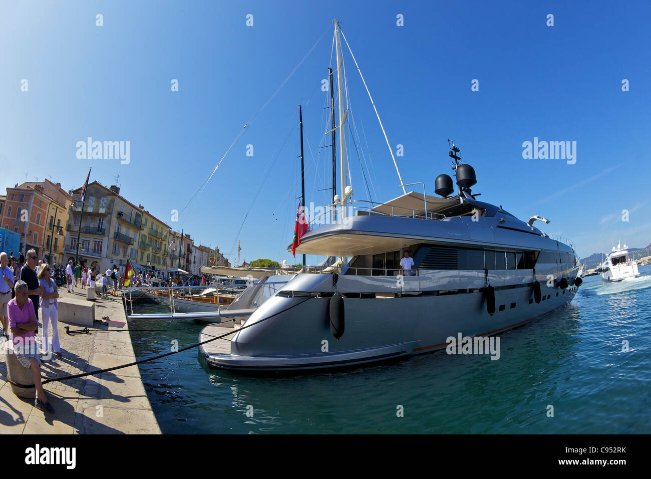 Harbour at Saint-Tropez, Var, Provence, Cote d'Azur, France Europe Stock Photo
