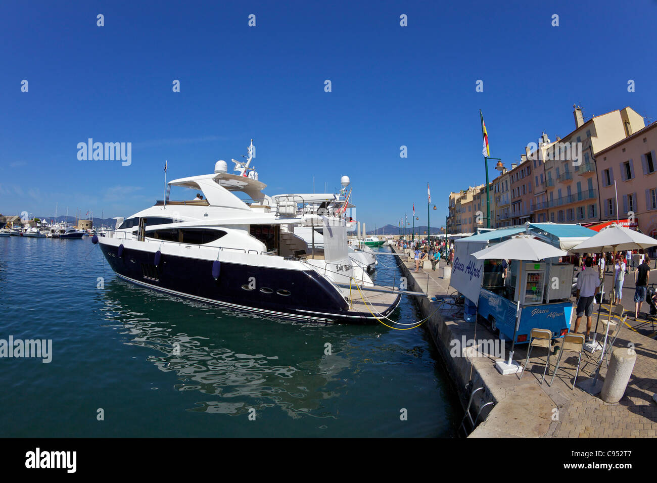 Harbour at Saint-Tropez, Var, Provence, Cote d'Azur, France Stock Photo