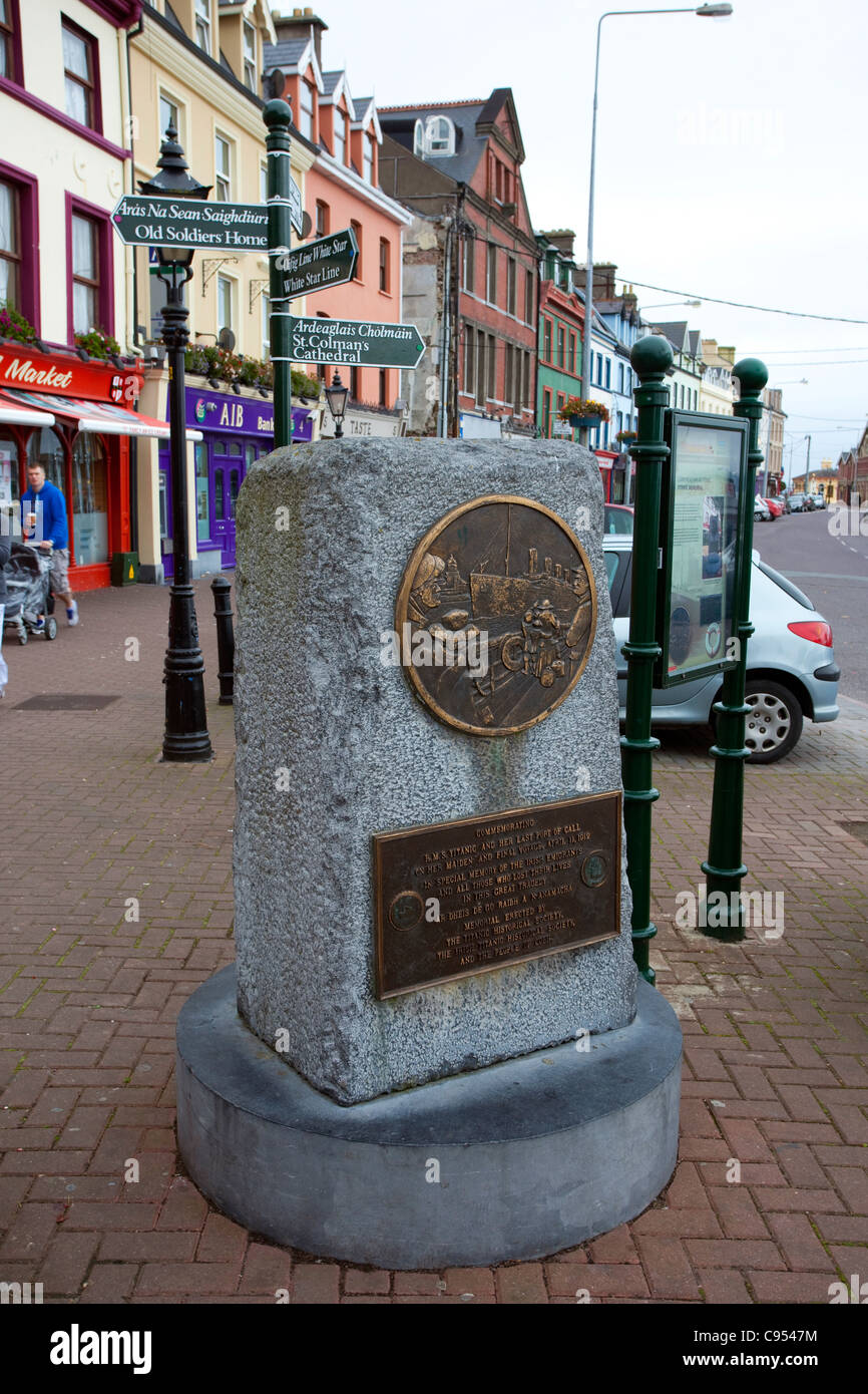 Titanic Memorial in the town of Cobh, Cork, Ireland Stock Photo Alamy
