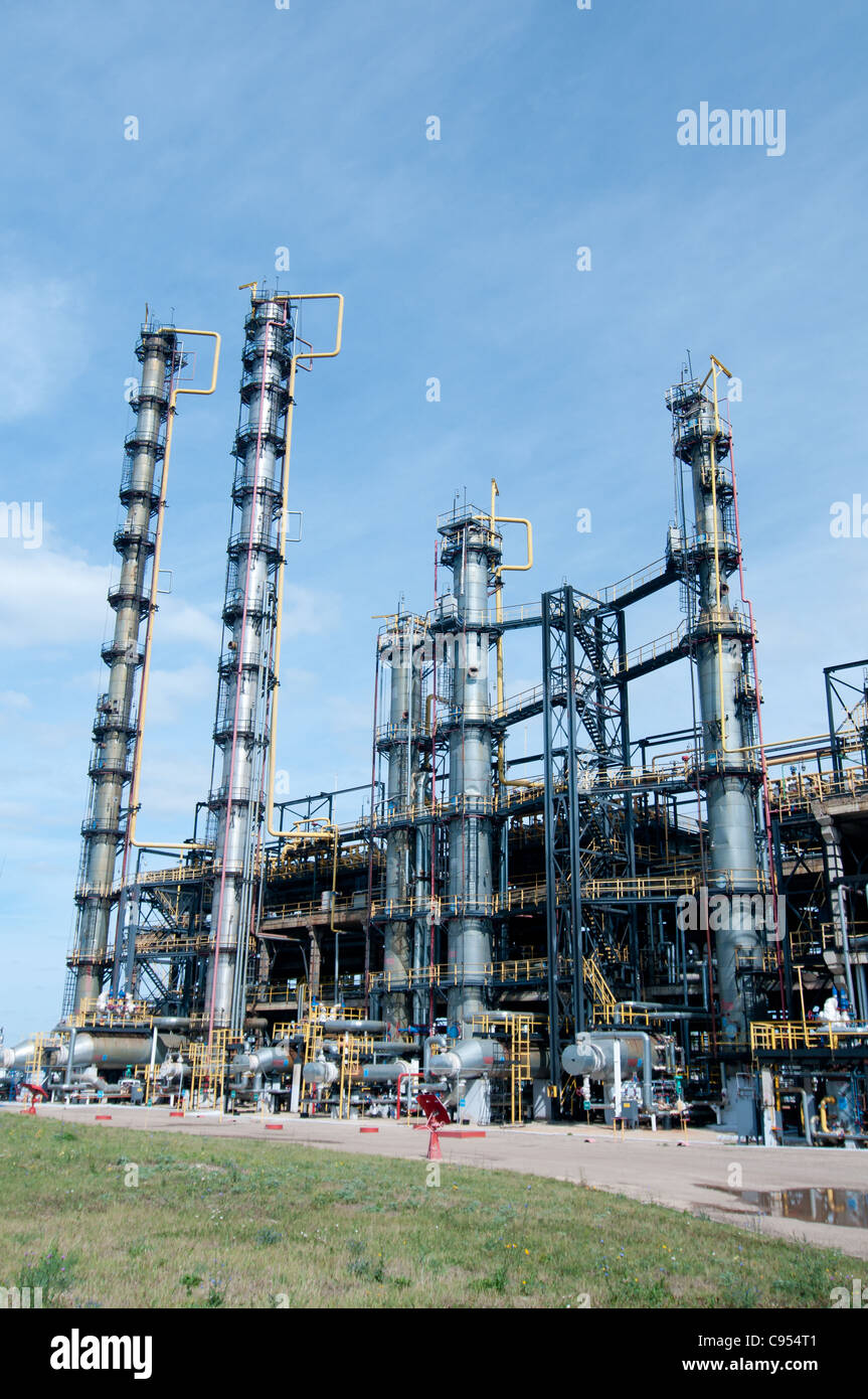View gas processing factory. gas and oil industry Stock Photo Alamy