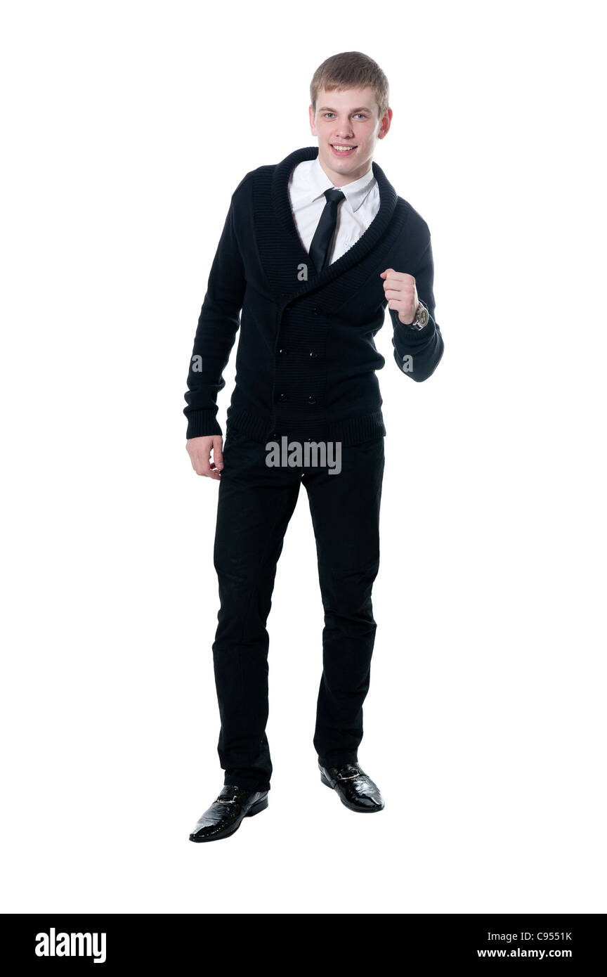 The young businessman in a suit isolated on white background Stock ...
