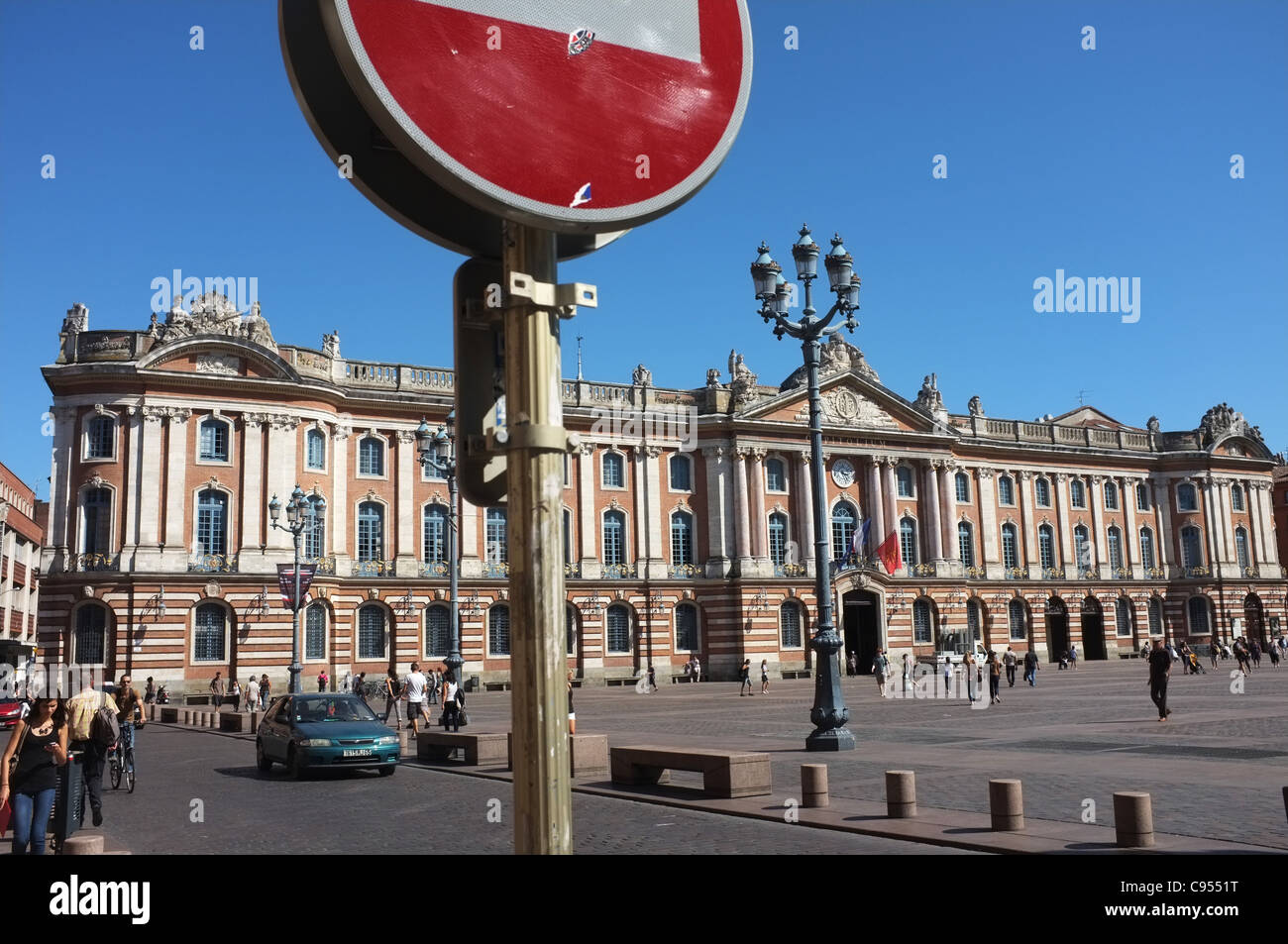 Place du Capitole, Toulouse, Midi-Pyrenees, France. Stock Photo