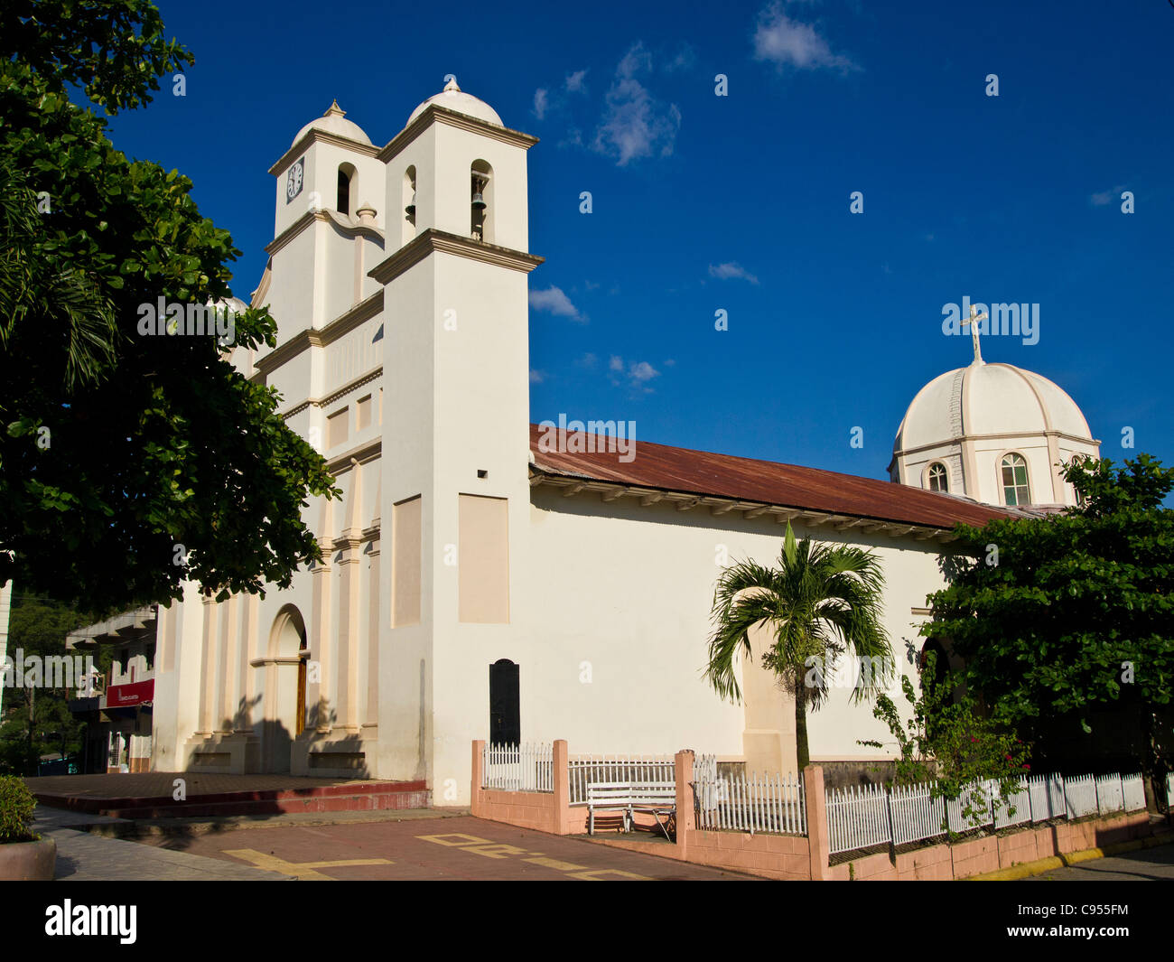 Catholic church in Trinidad Honduras Stock Photo Alamy