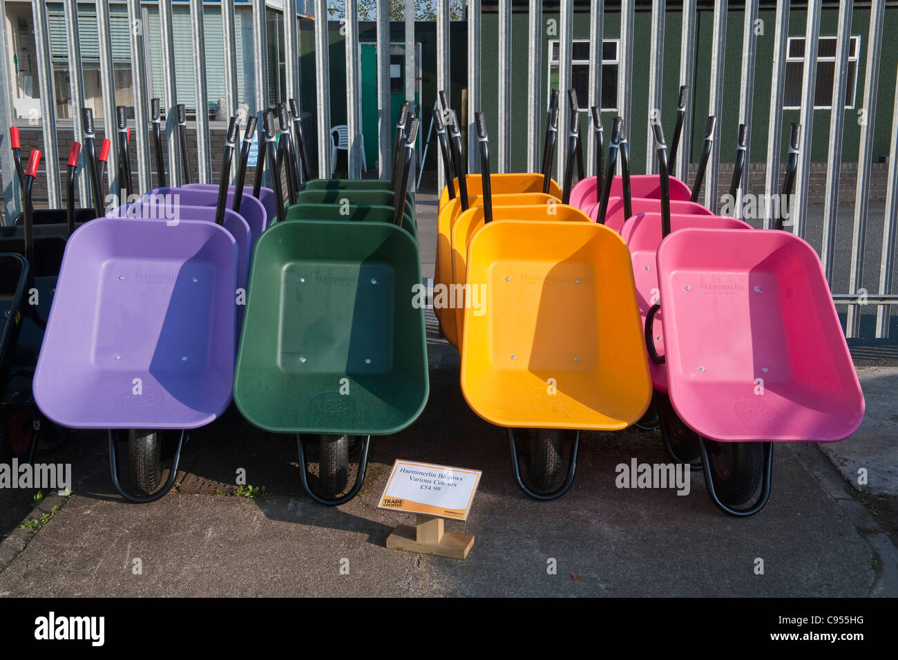 Coloured wheelbarrows cheap