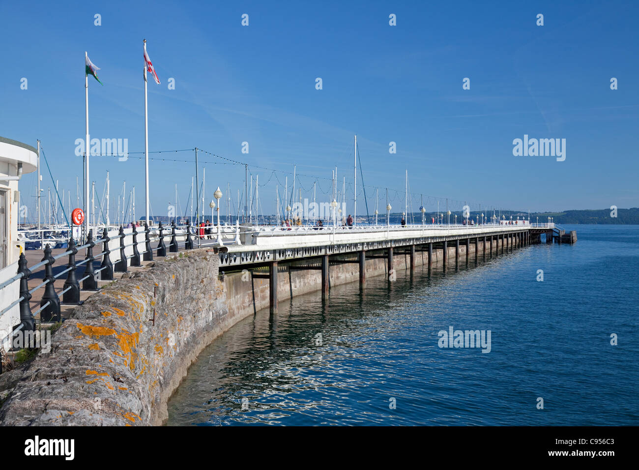 England Devon Torquay seafront with Princess Pier Stock Photo - Alamy