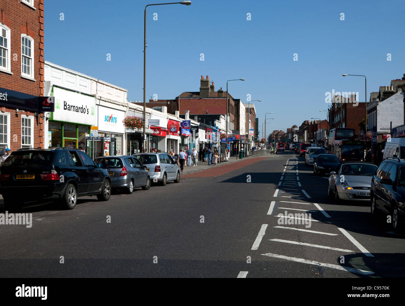 Eltham High Street in S E London Stock Photo