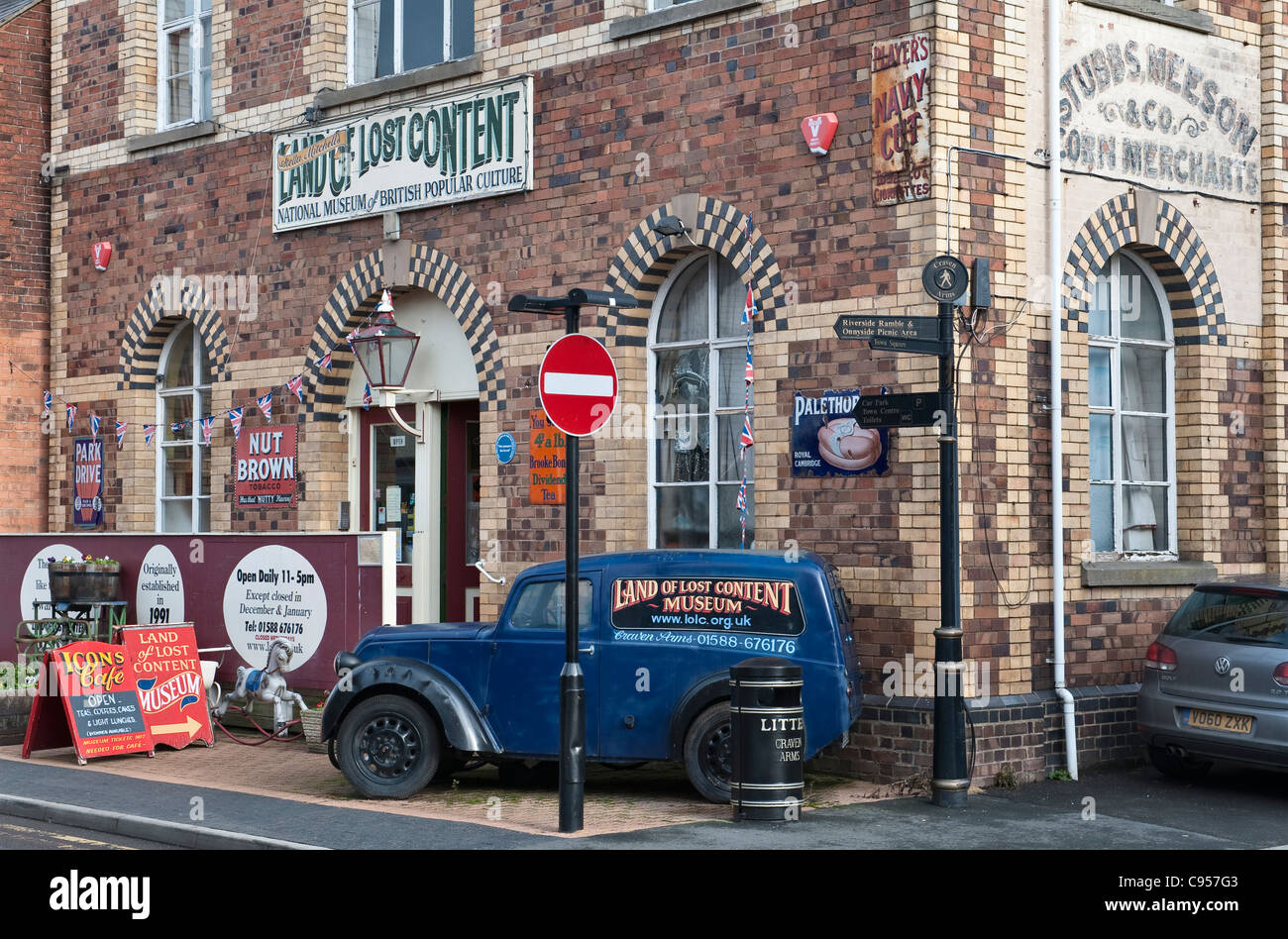 The museum of The Land of Lost Content, Craven Arms, Shropshire, UK. A huge collection of twentieth century domestic items and ephemera Stock Photo