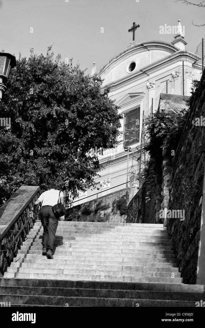Rural landscape small snow Black and White Stock Photos Images Alamy