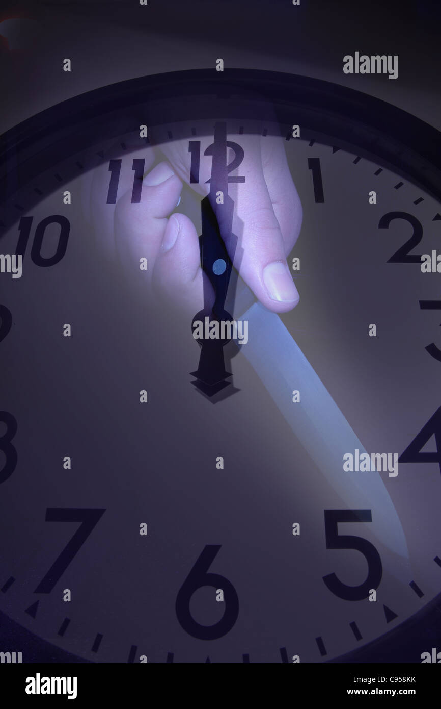 Midnight clock hi-res stock photography and images - Alamy