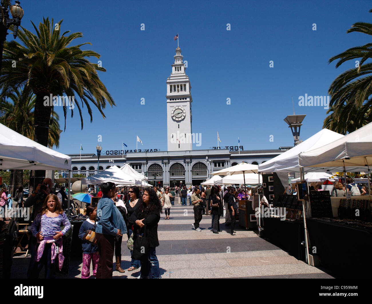 San Francisco Ferry Terminal Plaza Stock Photo Alamy