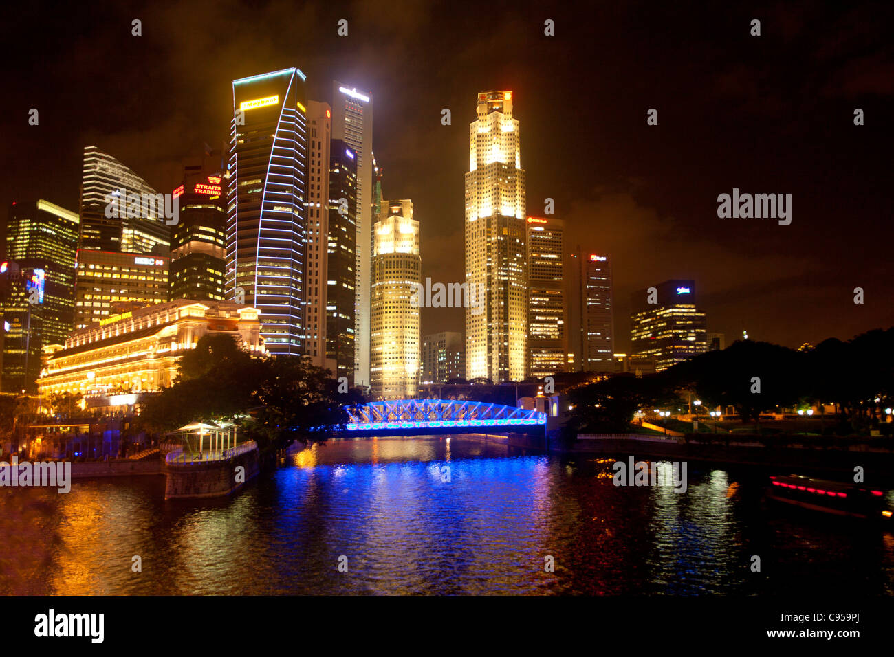 Singapore skyline Stock Photo