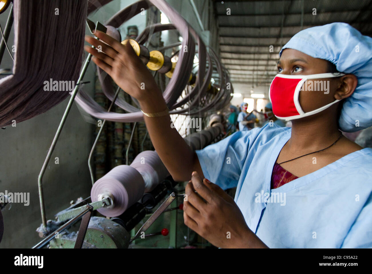 Garments Worker In Bangladesh Stock Photo Alamy