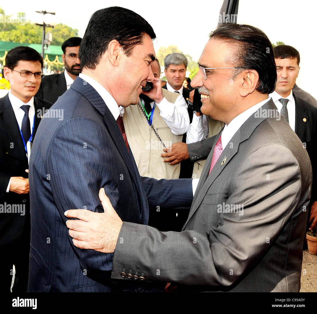 Turkmenistan president gurbanguly berdimuhamedov hi-res stock