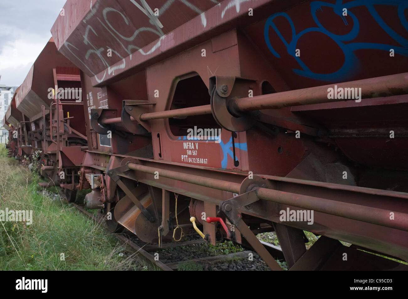 A cargo train car Stock Photo Alamy