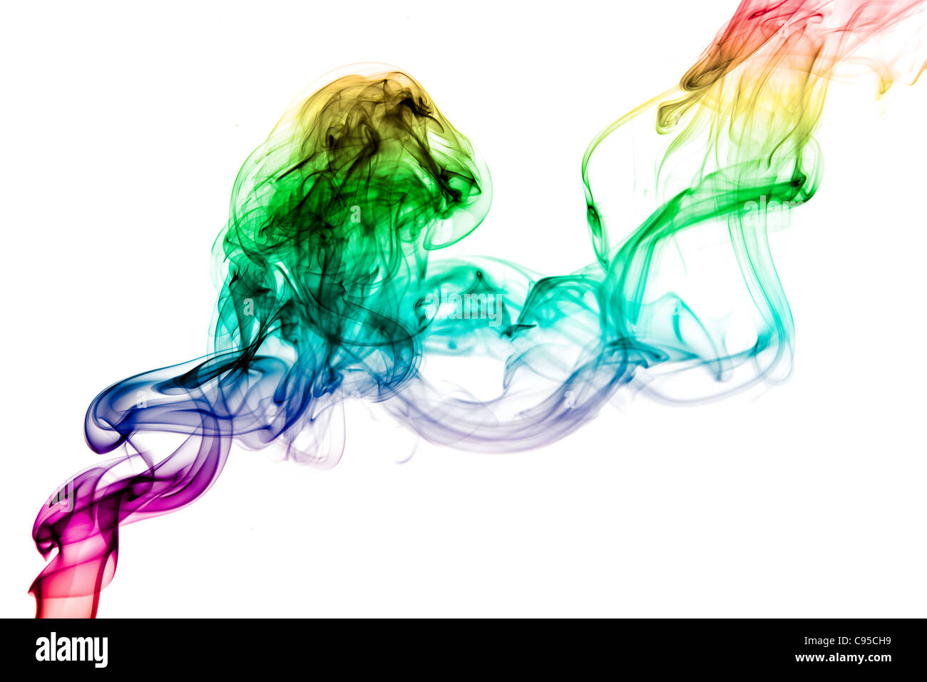Incense stick smoke trail Stock Photo - Alamy