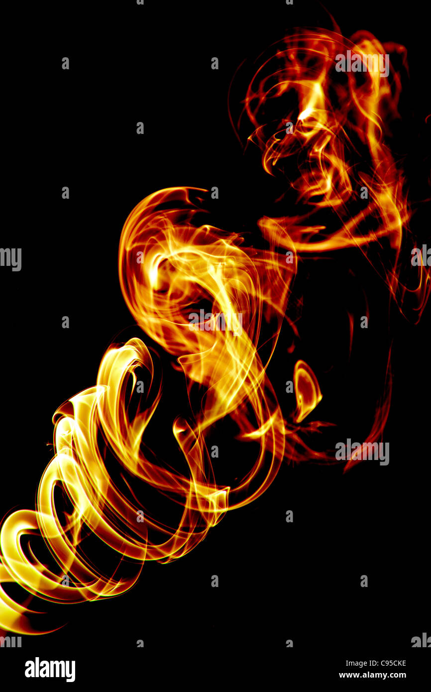 Incense stick smoke trail Stock Photo - Alamy
