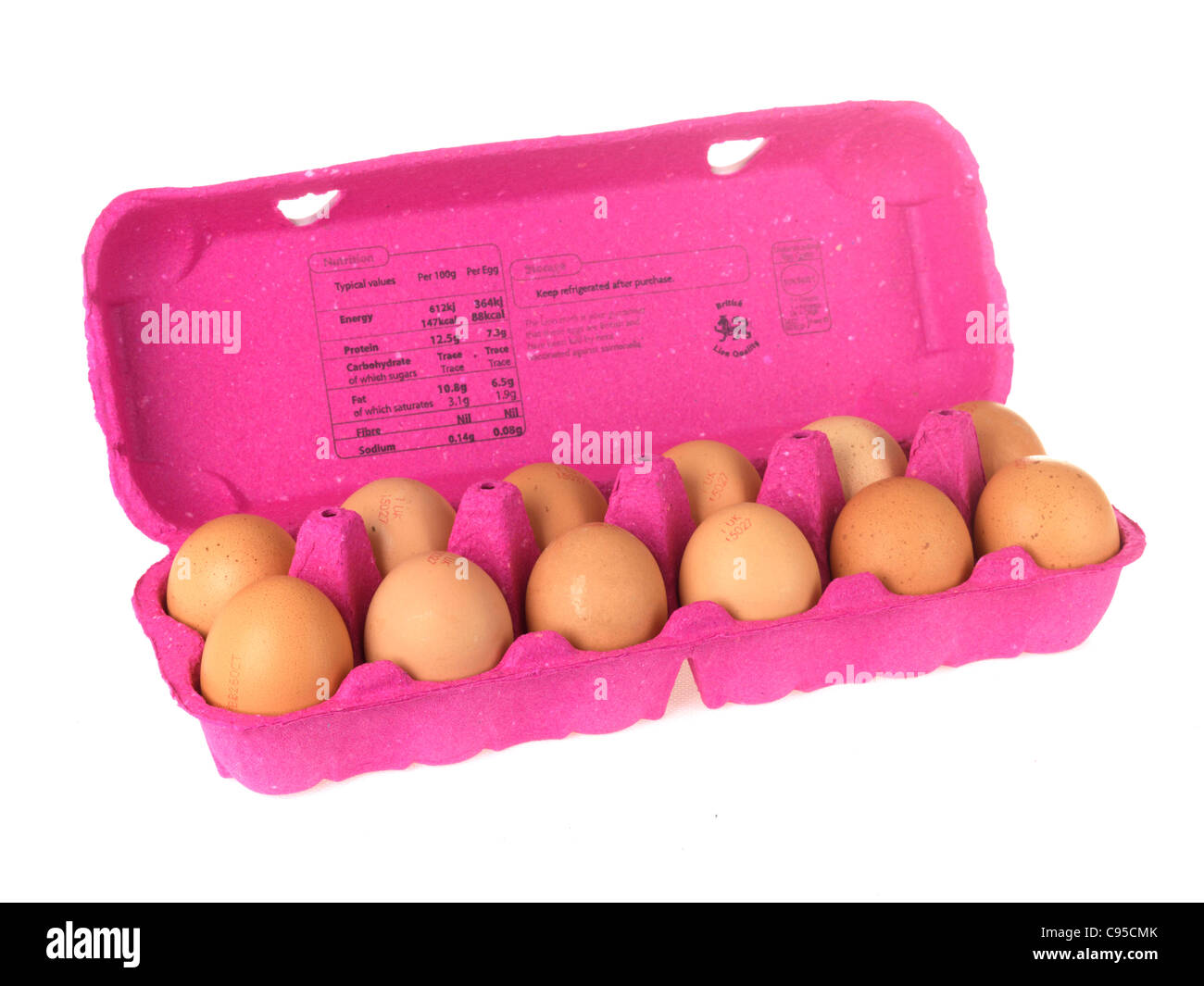 Box of Eggs Stock Photo Alamy