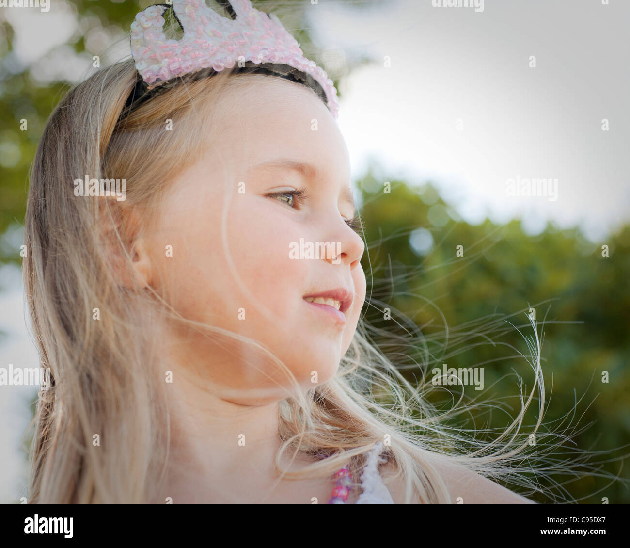 little girl dressed as princess Stock Photo - Alamy
