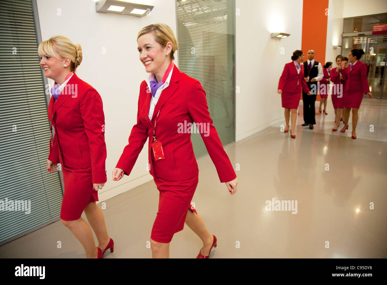 Virgin Atlantic Flight Attendant Training At The Base Training Facility