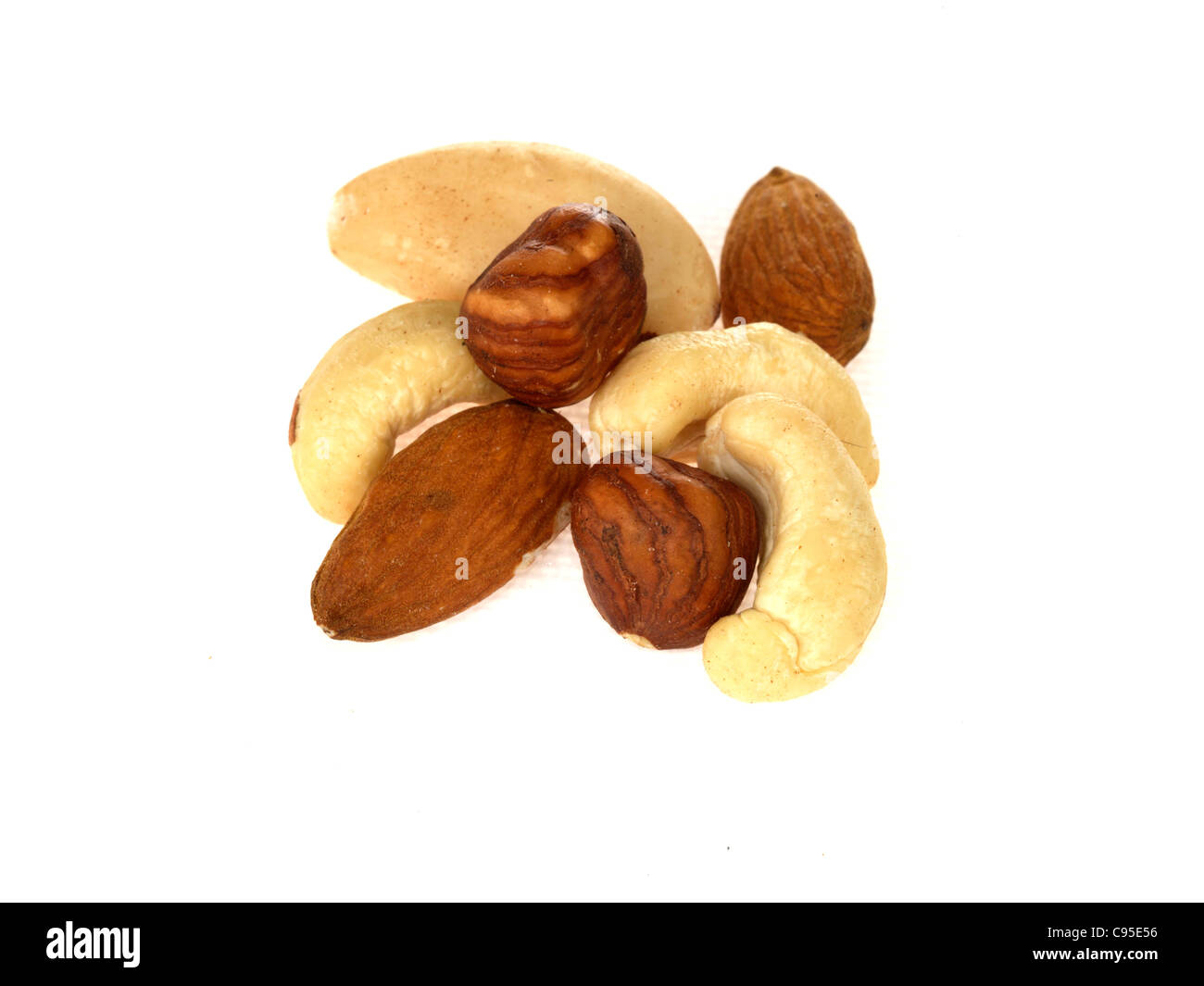 Handful of Mixed Nuts Stock Photo Alamy