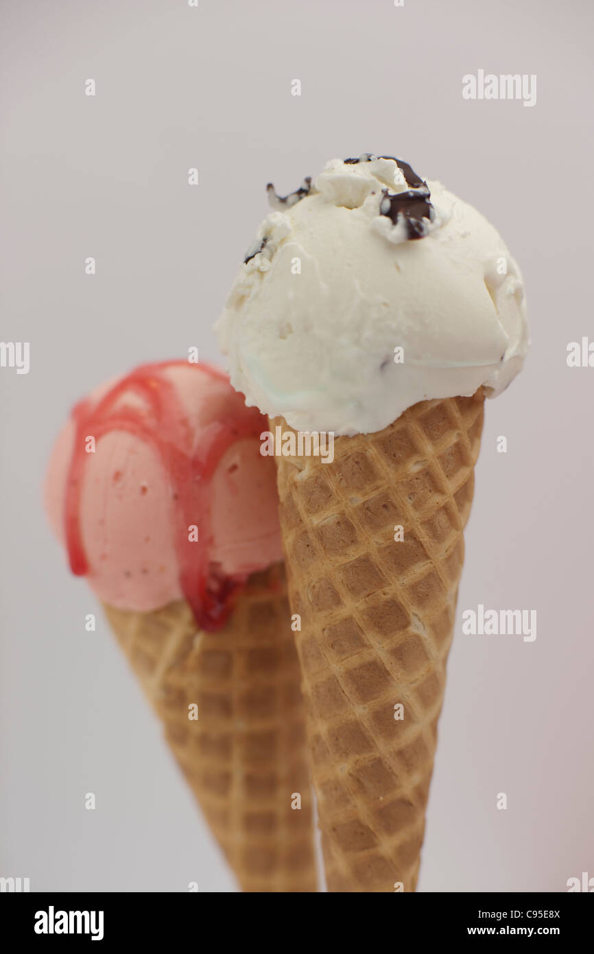 Ice cream cone gelato Stock Photo Alamy
