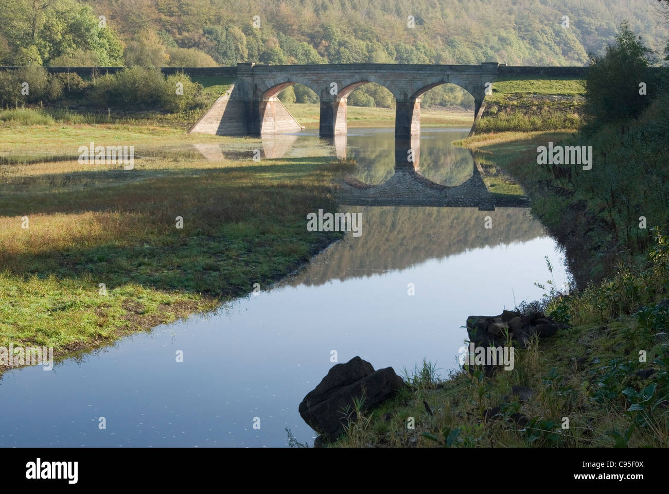 Lindley Wood Viaduct in Washburndale, Yorkshire Stock Photo