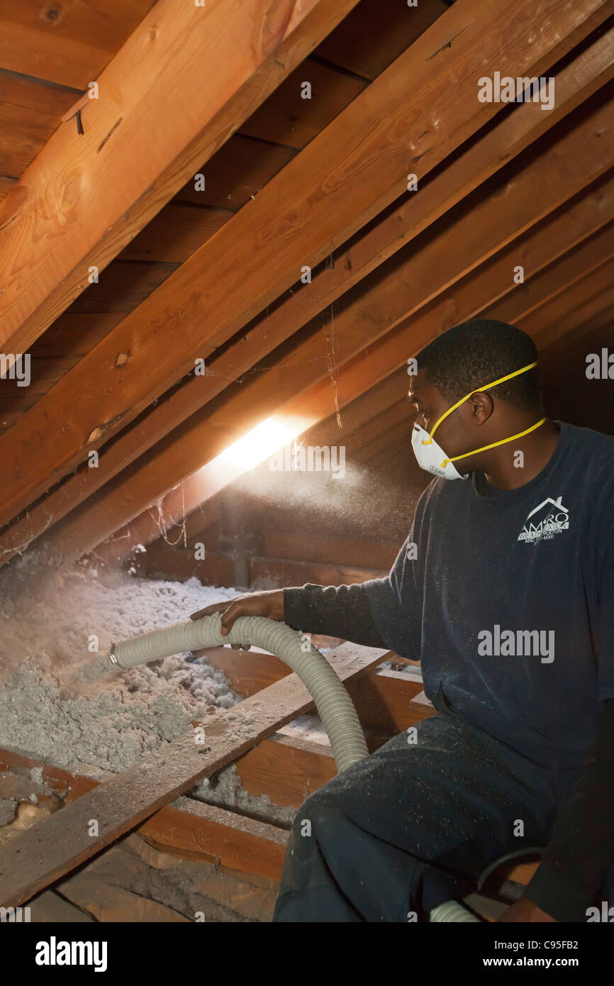 Attic Insulation Stock Photo - Alamy