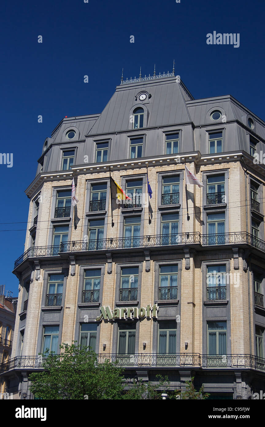 The Marriott Hotel in Brussels, Belgium Stock Photo