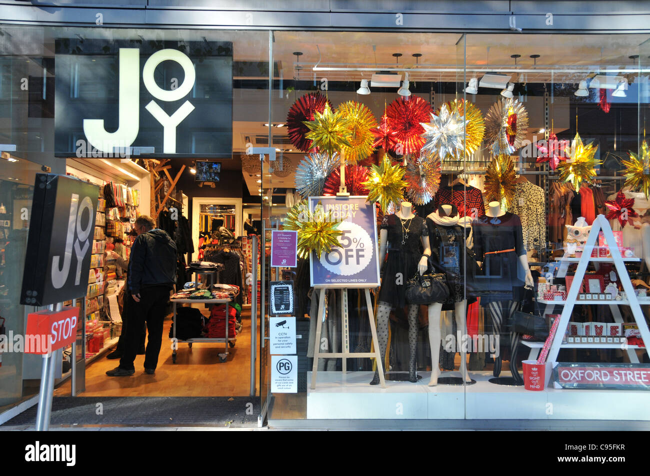 Joy store Tottenham Court Road London Stock Photo - Alamy