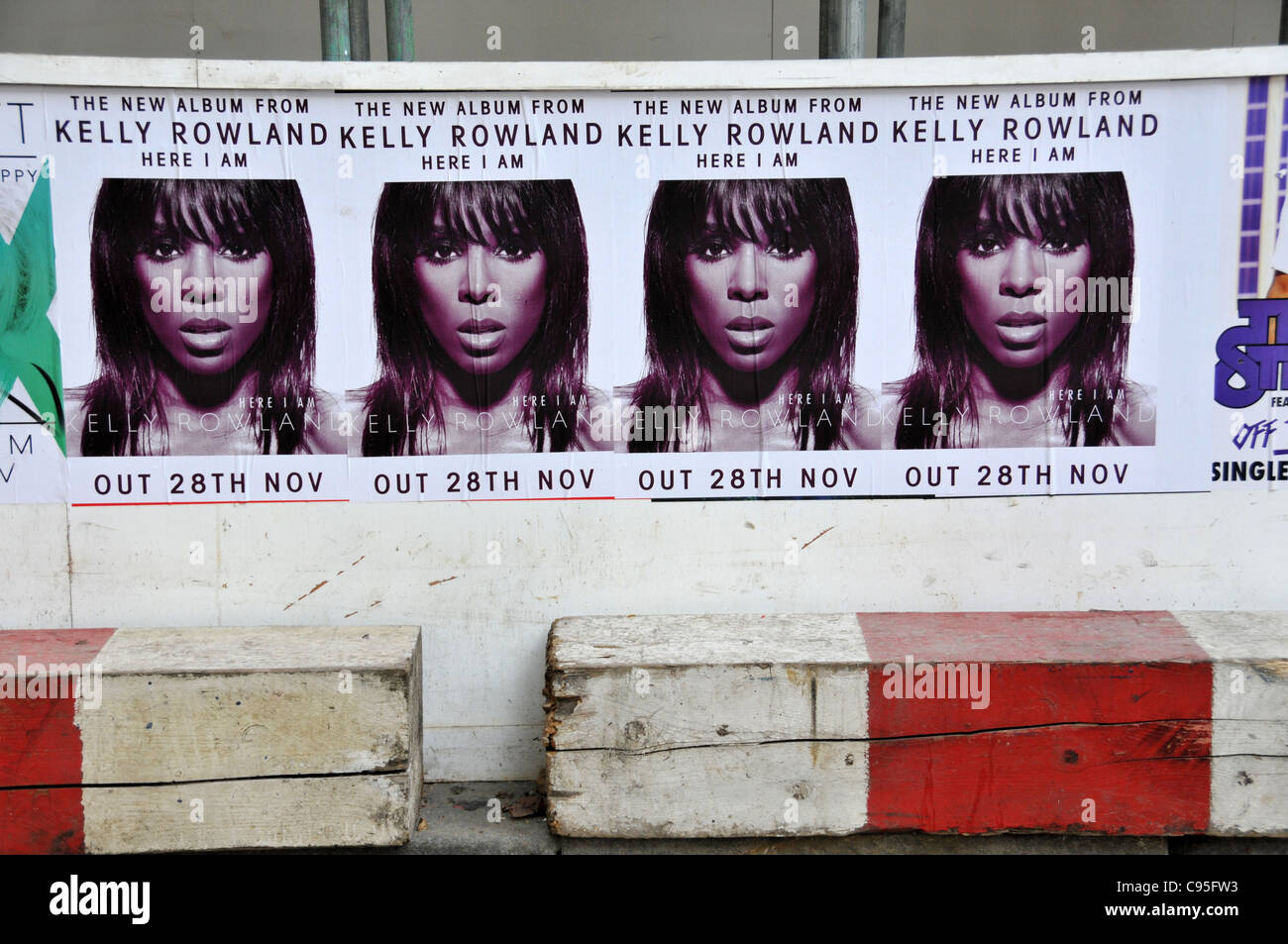 Kelly Rowland Here I am new album poster Stock Photo - Alamy
