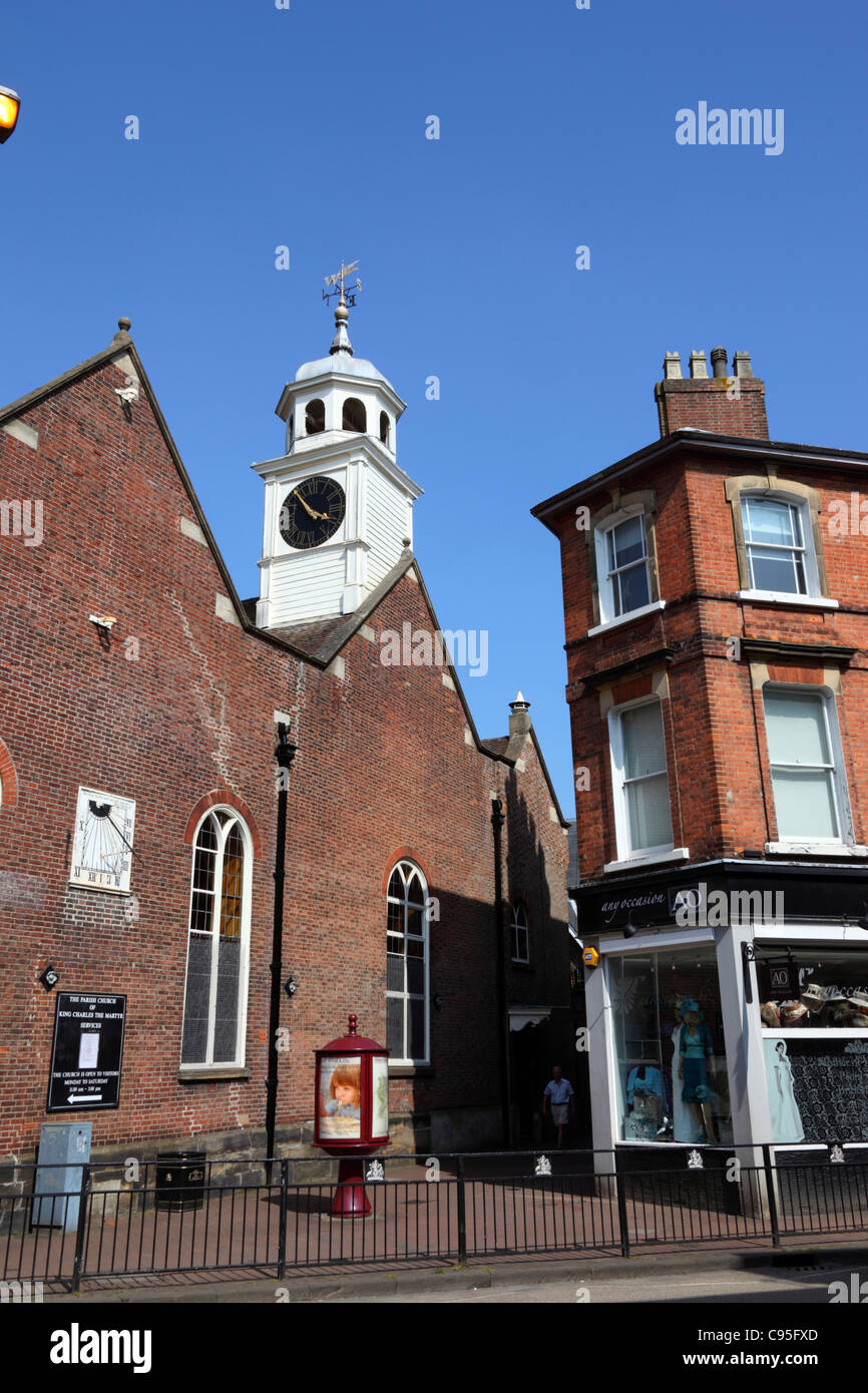 King Charles the Martyr church near The Pantiles, Royal Tunbridge Wells , Kent , England Stock Photo